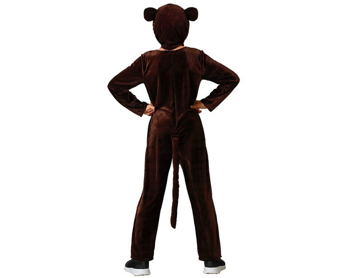 Déguisement Singe Enfant Marron 3-4 Ans - Costume de Carnaval Animal avec Capuche - Unisexe Déguisement Singe Enfant Marron 3-4 Ans - Costume de Carnaval Animal avec Capuche - Unisexe