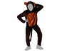 Déguisement Singe Enfant Marron 3-4 Ans - Costume de Carnaval Animal avec Capuche - Unisexe