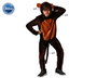 Déguisement Singe Enfant Marron 3-4 Ans - Costume de Carnaval Animal avec Capuche - Unisexe