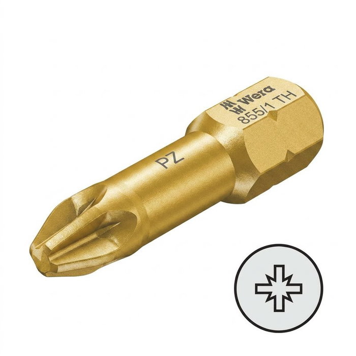 WIHA Pointe de vissage emmanchement 1/4" torsion PZ 25mm