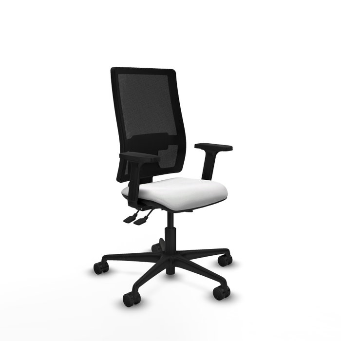 PIQUERAS Y CRESPO Chaise Bormate Asynchrone Blanc/Noir avec Accoudoirs 2D PIQUERAS Y CRESPO Chaise Bormate Asynchrone Blanc/Noir avec Accoudoirs 2D
