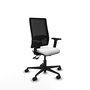 PIQUERAS Y CRESPO Chaise Bormate Asynchrone Blanc/Noir avec Accoudoirs 2D
