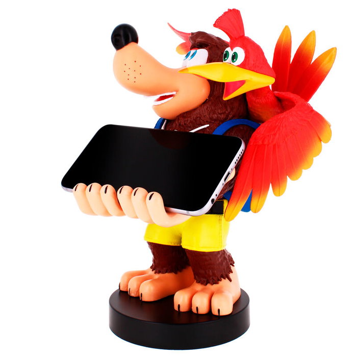 EXQUISITE GAMING Support de fixation figure Banjo-Kazooie Cable Guy 20 cm - Compatible PS5, Xbox Series et iPhone
