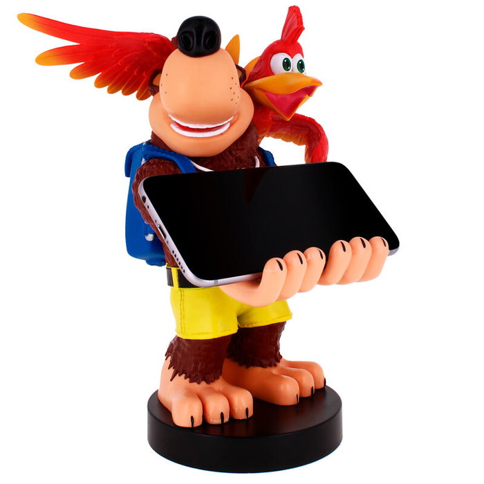 EXQUISITE GAMING Support de fixation figure Banjo-Kazooie Cable Guy 20 cm - Compatible PS5, Xbox Series et iPhone