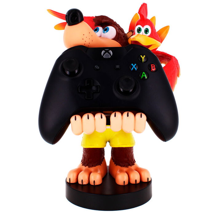 EXQUISITE GAMING Support de fixation figure Banjo-Kazooie Cable Guy 20 cm - Compatible PS5, Xbox Series et iPhone