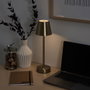 Home Deco Factory Lámpara Táctil USB Dorada