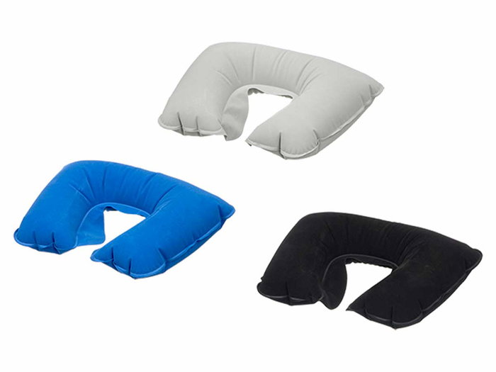 ARTE REGAL Set de voyage avec coussin gonflable, masque et bouchons d'oreilles - Assortiment 3 couleurs