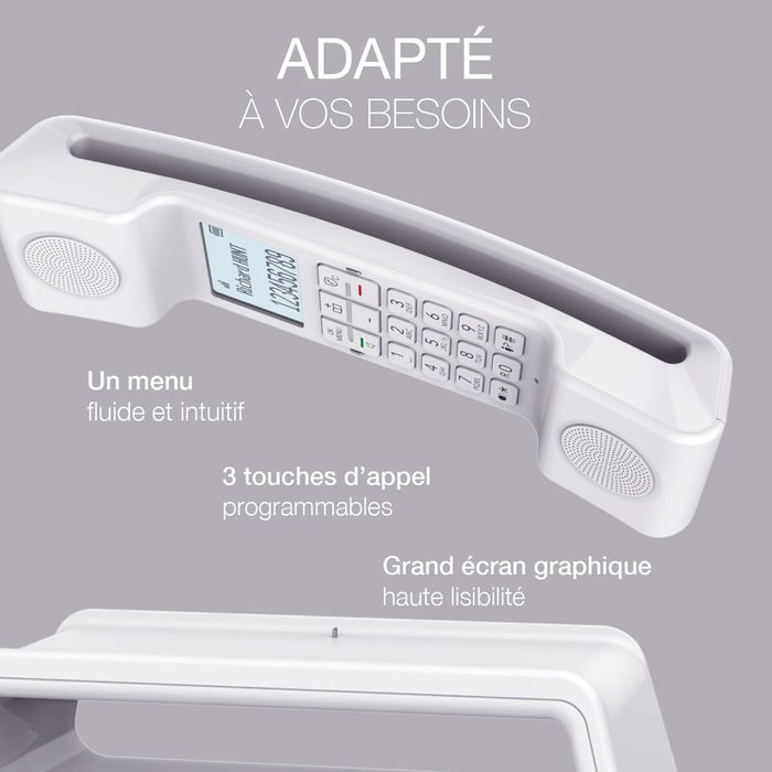 Téléphone Sans Fil Alcatel ATL1428162 Blanc Téléphone Sans Fil Alcatel ATL1428162 Blanc