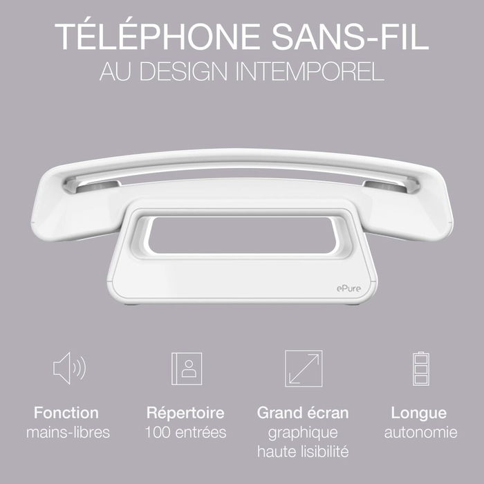 Téléphone Sans Fil Alcatel ATL1428162 Blanc Téléphone Sans Fil Alcatel ATL1428162 Blanc