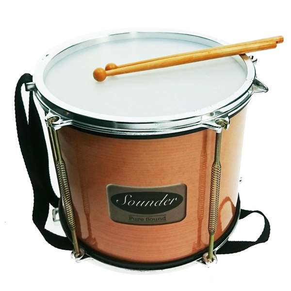 Reig Tambour sonore métallisé 21 x 26 cm en coffret - Jouet musical pour enfants dès 3 ans
