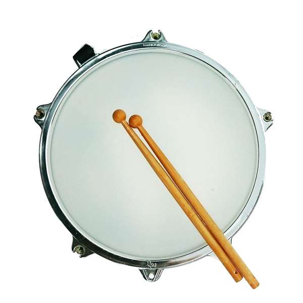 Reig Tambour sonore métallisé 21 x 26 cm en coffret - Jouet musical pour enfants dès 3 ans