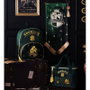 WIDDOP & CO Sac à goûter Harry Potter Slytherin en velours vert avec broderie et imprimé Hogwarts