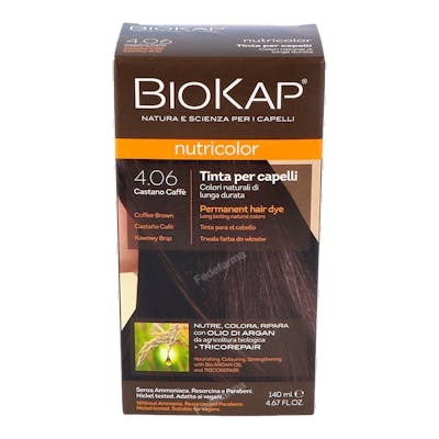 BIOKAP Tinte Coffee Brown 4.06 castaño cafe 140ml BIOKAP Tinte Coffee Brown 4.06 castaño cafe 140ml