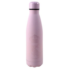 Real Madrid Gourde en acier inoxidable rose 600 ml avec logo - CYP BRANDS
