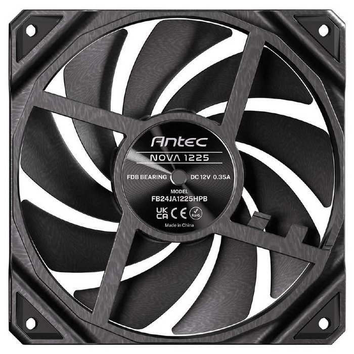 Antec Nova Pack de 3 Ventilateurs de Boîtier 120 mm - Noir - Refroidissement Silencieux avec Roulement FDB