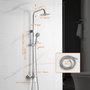 IBERGRIF Ensemble colonne de douche chrome M17059