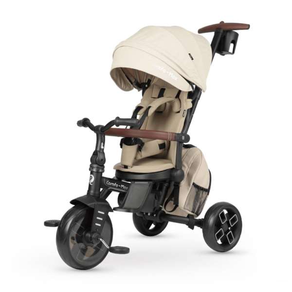 Ociotrends Triciclo Comfo Max 6-en-1 Pliable en Aluminium - Tricycle Évolutif avec Roues EVA, Siège Tournant 360°, Reclinable, Confort Maximal - Beige Ociotrends Triciclo Comfo Max 6-en-1 Pliable en Aluminium - Tricycle Évolutif avec Roues EVA, Siège Tournant 360°, Reclinable, Confort Maximal - Beige