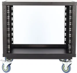 Algamaudio Rack de Studio Modulaire 8U avec Roues - Noir - Armoire Rack 19 Pouces