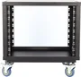 Algamaudio Rack de Studio Modulaire 8U avec Roues - Noir - Armoire Rack 19 Pouces