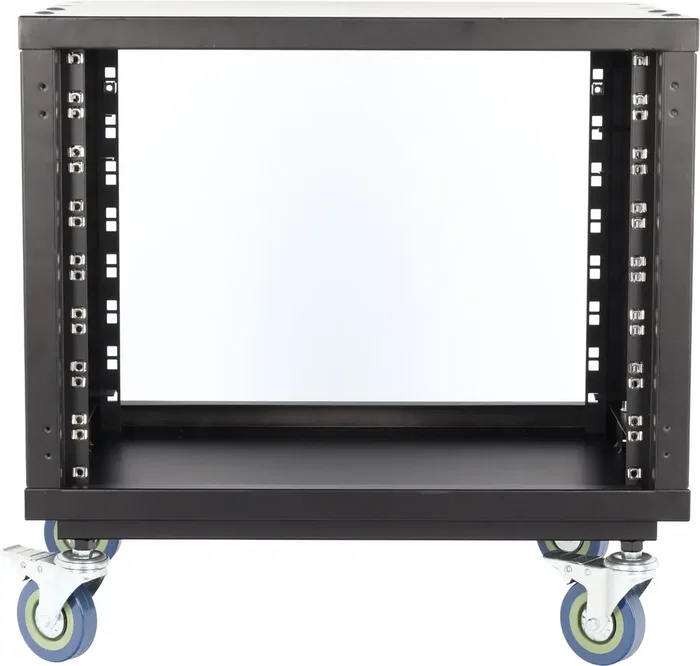 Algamaudio Rack de Studio Modulaire 8U avec Roues - Noir - Armoire Rack 19 Pouces