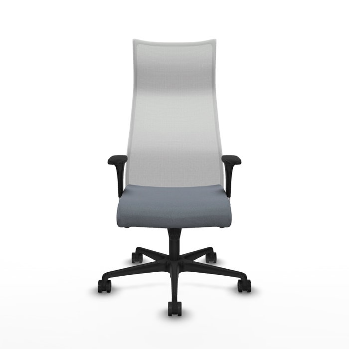Piqueras y Crespo Chaise de Bureau Albacete XL Gris et Blanc