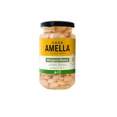 CASA AMELLA Judias Blancas Cocidas Bio 540g CASA AMELLA Judias Blancas Cocidas Bio 540g