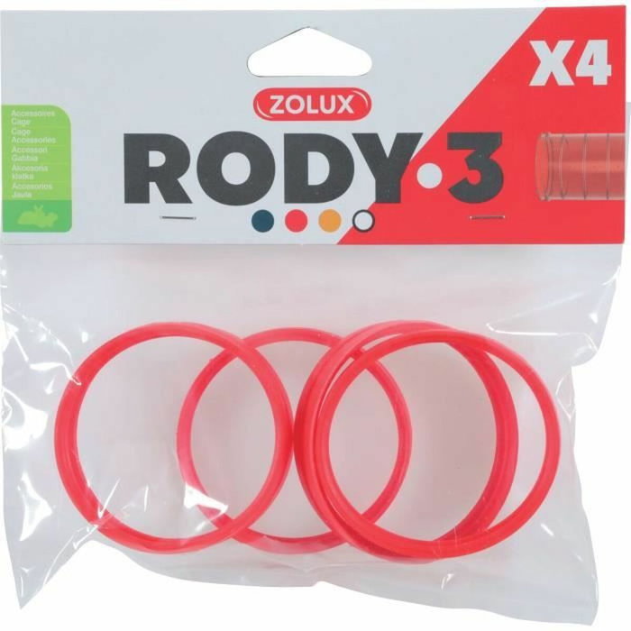 Zolux Connecteurs pour cage rongeur Rody3 - Grenadine - 4 pièces Zolux Connecteurs pour cage rongeur Rody3 - Grenadine - 4 pièces