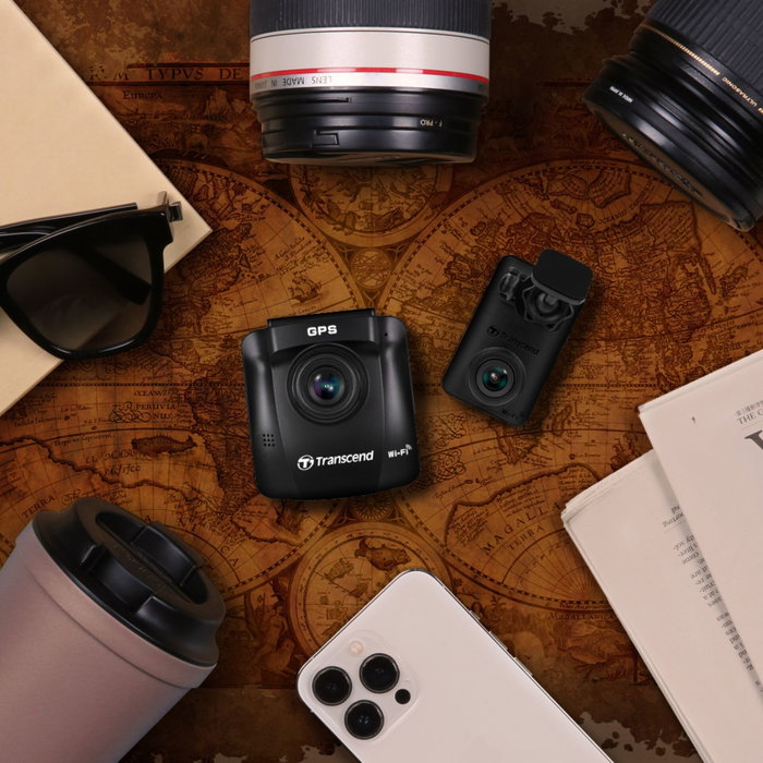 Transcend DrivePro 620 Dashcam Set avec 2 caméras et 2x 32GB microSDHC