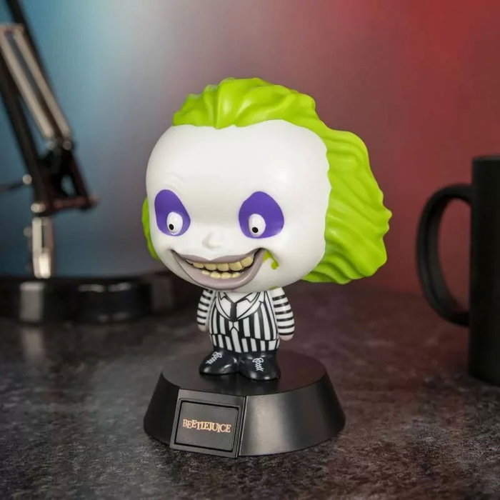 Paladone Lampe Icon Beetlejuice - Lampe décorative et de collection - Fonctionne avec 2 piles AAA - Dimensions 10 cm