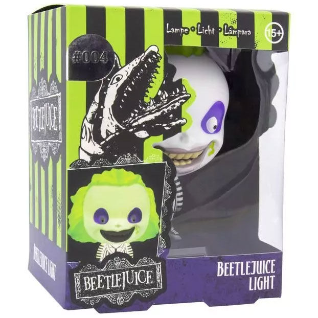 Paladone Lampe Icon Beetlejuice - Lampe décorative et de collection - Fonctionne avec 2 piles AAA - Dimensions 10 cm