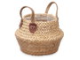 GIFTDECOR Panier pliable en esparto avec anses Naturel
