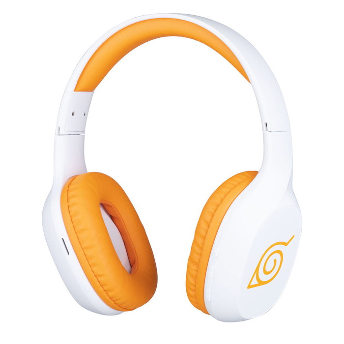 Konix Casque audio Naruto Shippuden Bluetooth 5.3 Blanc et Orange Konix Casque audio Naruto Shippuden Bluetooth 5.3 Blanc et Orange