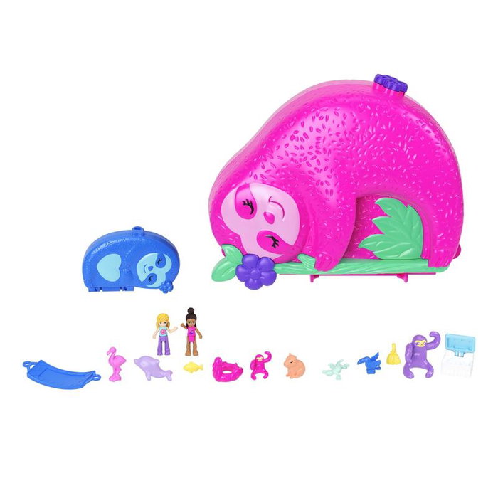 Polly Pocket Sac Surprises Famille des Paresseux 2 en 1