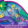 Polly Pocket - Coffret 2 en 1 La Famille des Paresseux, sac surprise de voyage avec bandoulière, 2 figurines et 12 accessoires, jouet pour enfant dès 4 ans, HRD40