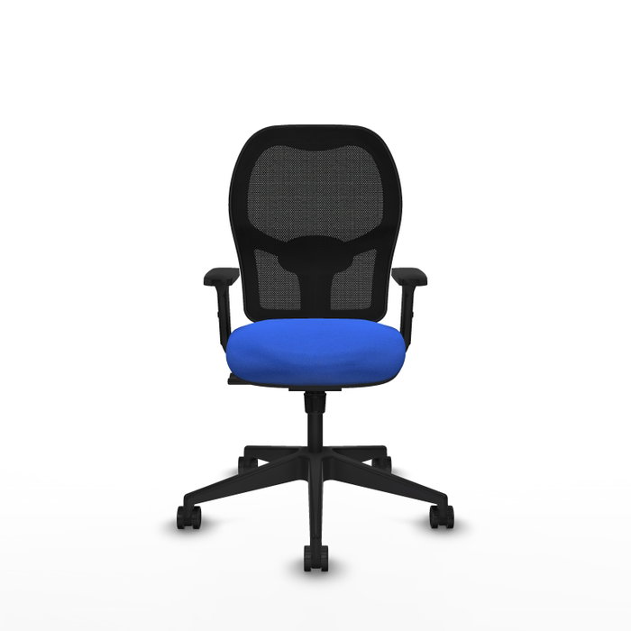 PIQUERAS Y CRESPO Chaise Alocén Synchro Bleu et Noir, Accoudoirs 2D