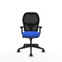 PIQUERAS Y CRESPO Chaise Alocén Synchro Bleu et Noir, Accoudoirs 2D