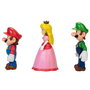 Jakks Pacific - Pack de 3 Figurines Articulées Super Mario de 10 cm (Mario, Luigi, Princesse Peach) - Figurines du Royaume Champignon - Licence Nintendo