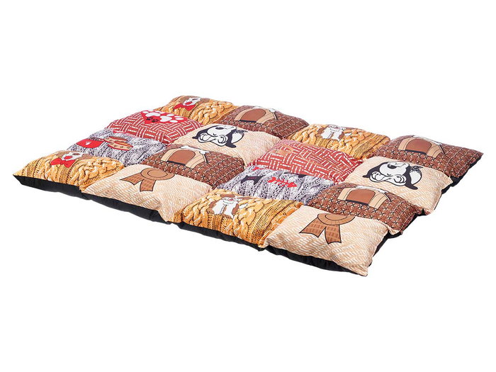 Mascow Couchage pour Animal de Compagnie Rectangulaire 65x95 cm Tissu Polyester avec Base Antidérapante (Set de 6)