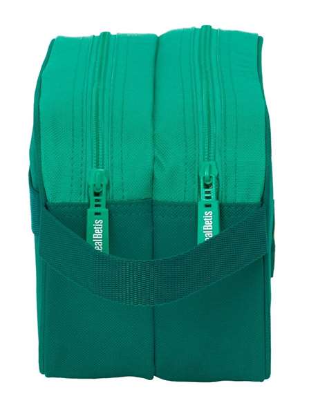 Safta Neceser 2 cremalleras adapt.carro Real Betis Balompie, nécessaire de voyage 26x15x12.5 cm pour enfant, sac à bandoulière Safta Neceser 2 cremalleras adapt.carro Real Betis Balompie, nécessaire de voyage 26x15x12.5 cm pour enfant, sac à bandoulière