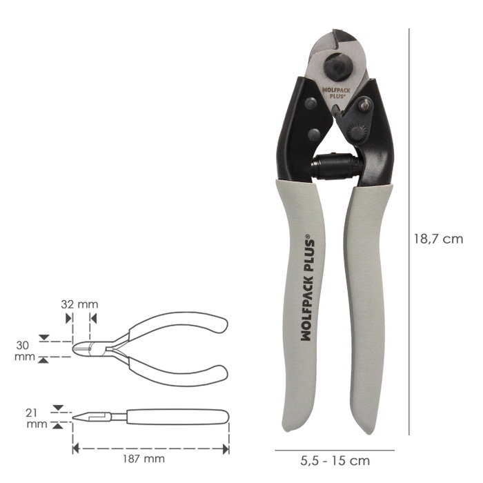 WOLFPACK LINEA PROFESIONAL Coupe-câbles 190mm
