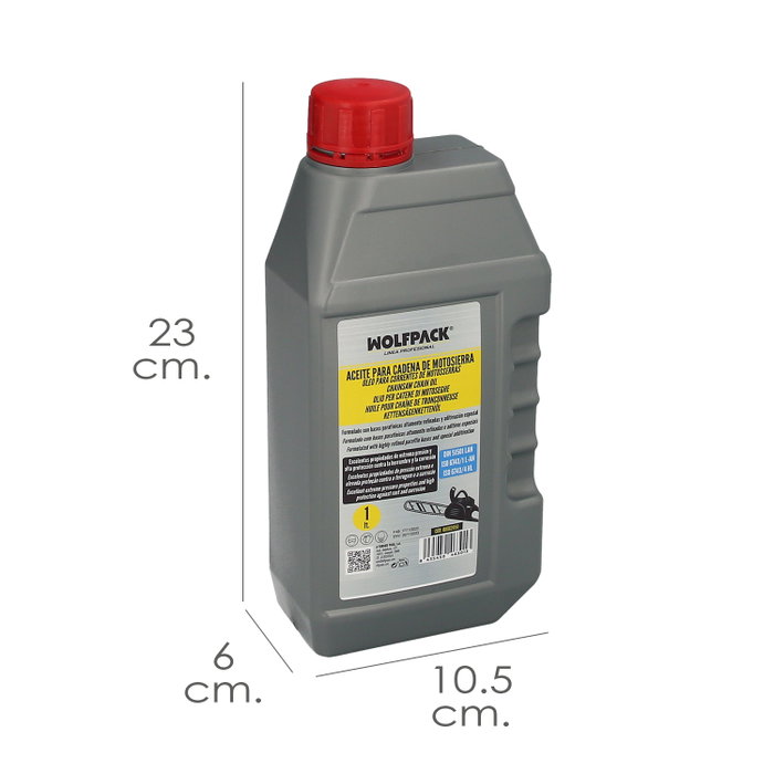 WOLFPACK LINEA PROFESIONAL Huile pour Chaînes et Guides de Tronçonneuse 1L