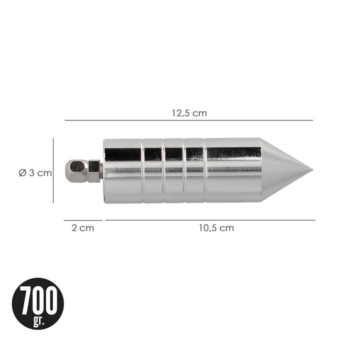 WOLFPACK LINEA PROFESIONAL Fil à plomb professionnel Maurer noix aimant 700 g WOLFPACK LINEA PROFESIONAL Fil à plomb professionnel Maurer noix aimant 700 g