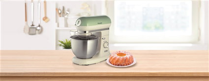 Ariete 1588/04 Robot de cuisine vintage vert, bol inox, 10 vitesses + fonction pulse, avec accessoires