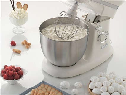 Ariete 1588/04 Robot de cuisine vintage vert, bol inox, 10 vitesses + fonction pulse, avec accessoires