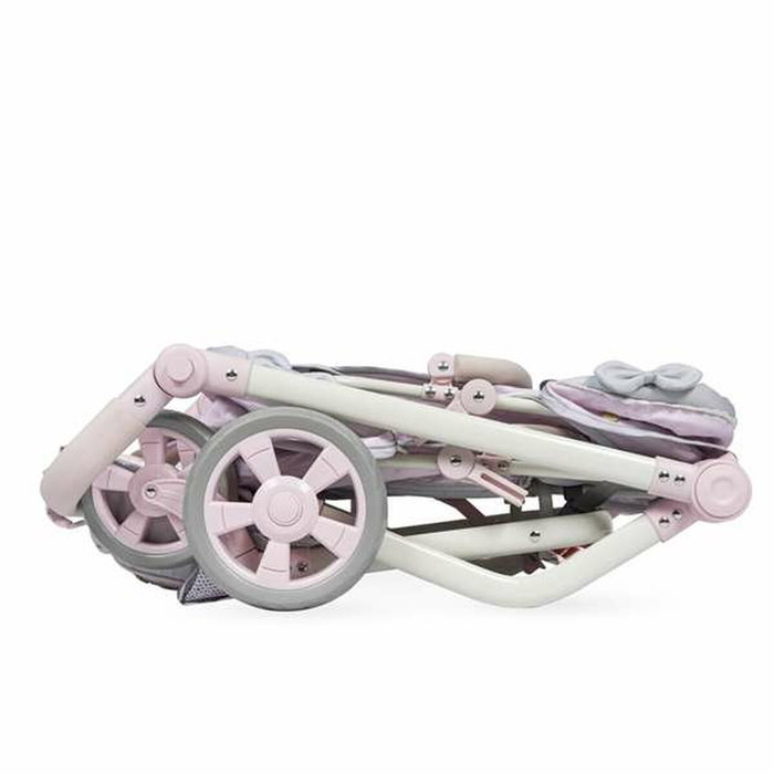 Decuevas Chaise double pliante multiposition pour poupées jusqu'à 52 cm, métal, plastique et polyester