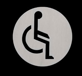 INGADESA Pictogramme Minusvalido Inoxidable Mate 90X3