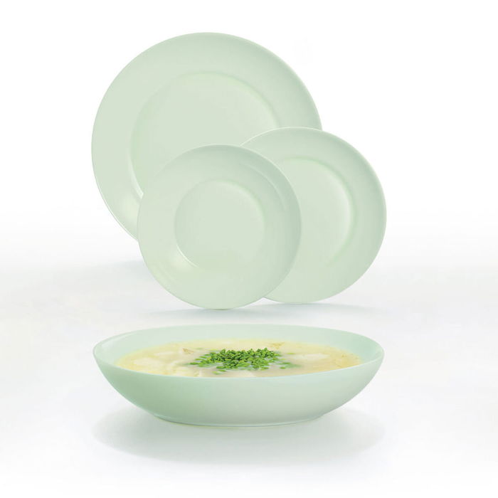 Assiettes Luminarc Apy Paradise Verde Vert verre 18 Pièces