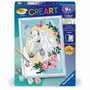 Ravensburger CreArt Kids Kit de peinture par numéros Licorne fleurie 18x24cm