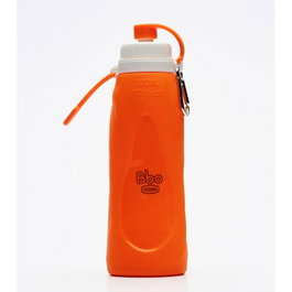 IRISANA Bouteille Pliable en Silicone Orange 500 ml