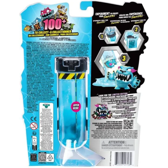 Moose Toys MrBeast Lab Swarms - Figurines Miniatures 2.5 cm, Lot de 5 modèles aléatoires à collectionner (plus de 100), pour enfant dès 4 ans